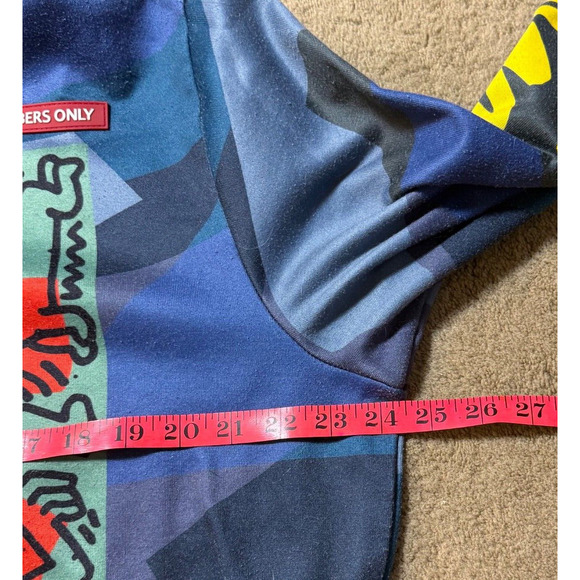 Keith Haring x Members Only Hoodie Mens Graffiti Art 2 Sided Size M - Picture 10 of 11